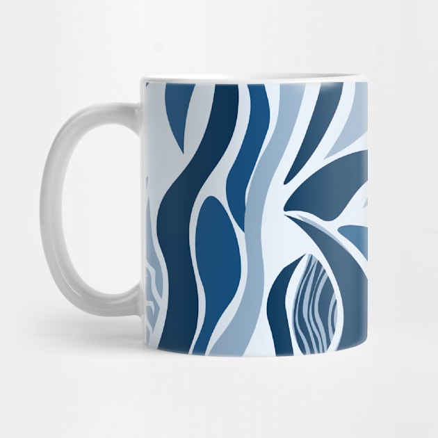 Abstract blue tribal pattern by SweetCoolVibes